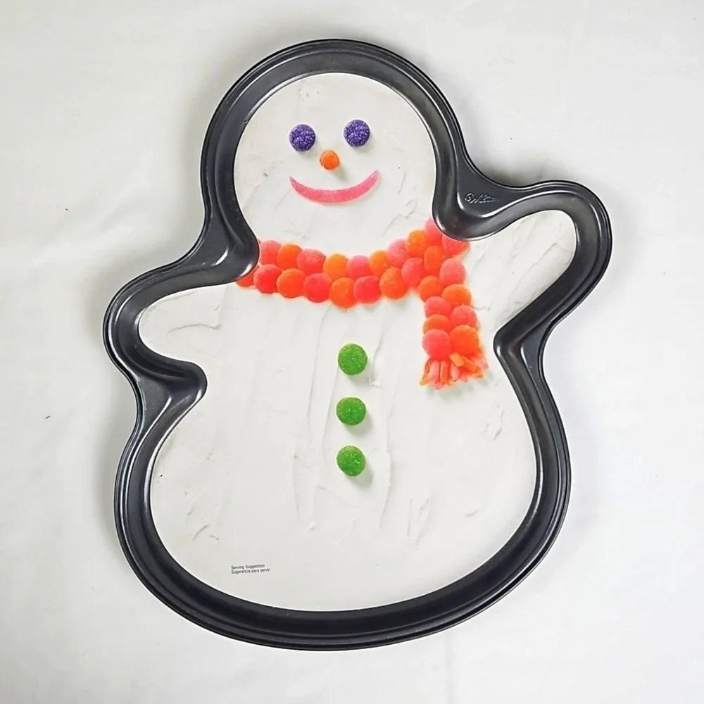 Wilton 2010 Snowman Cookie December Baking Pan NWOT Unused